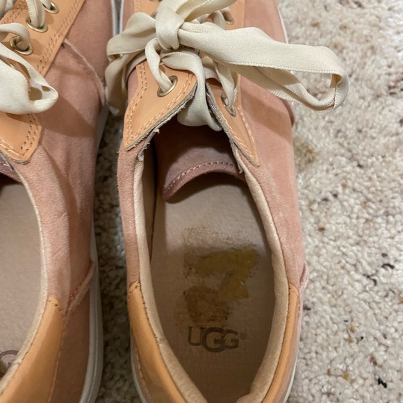 💎UGG Evangeline pink/gold sneakers size 15. - Picture 10 of 16
